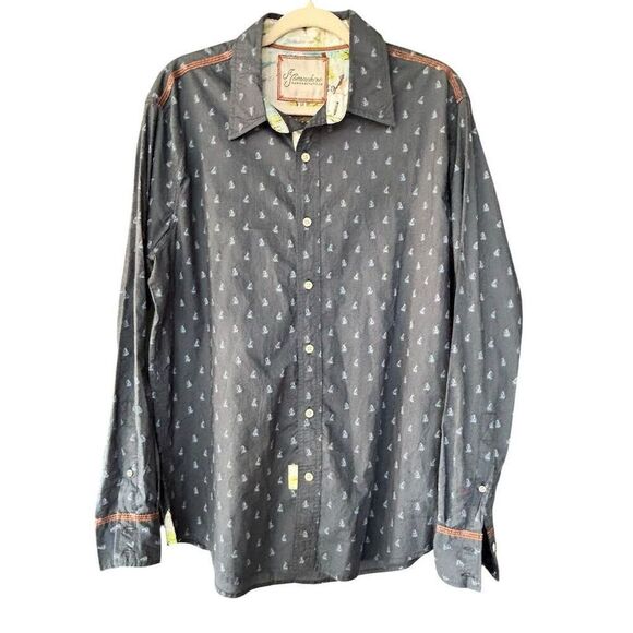 St. Somewhere Margaritaville Men's Nautical Sailing Button-Up Shirt Size M - Picture 1 of 7